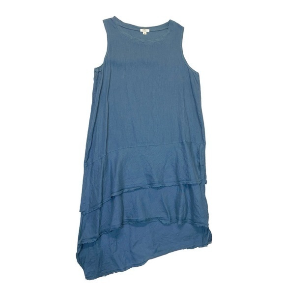 dylan Dresses & Skirts - Dylan Sleeveless Tunic Dress blue tier layered linen sleeveless top Size Medium